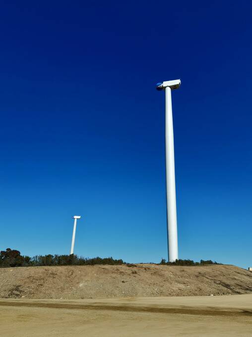 TALL: A complete tower waiting for blade installation. Photo: CWP Renewables