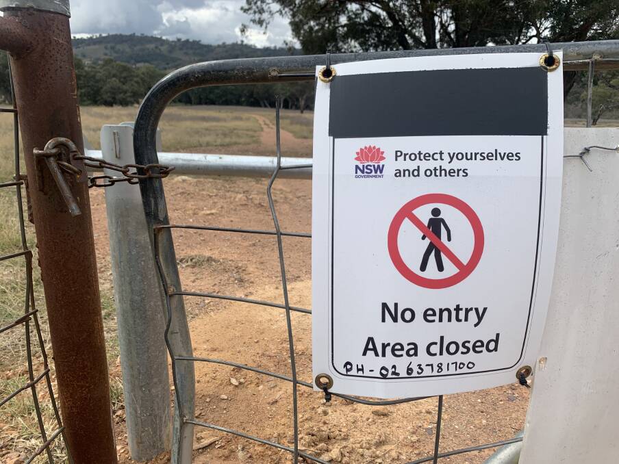 CLOSED: The TSR entrance between Mudgee and Gulgong. The site has been temporarily closed. Photo: Benjamin Palmer