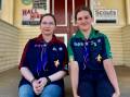 Holly Consadine and Madison Casley at Mudgee Scout Hall. Photo: Benjamin Palmer