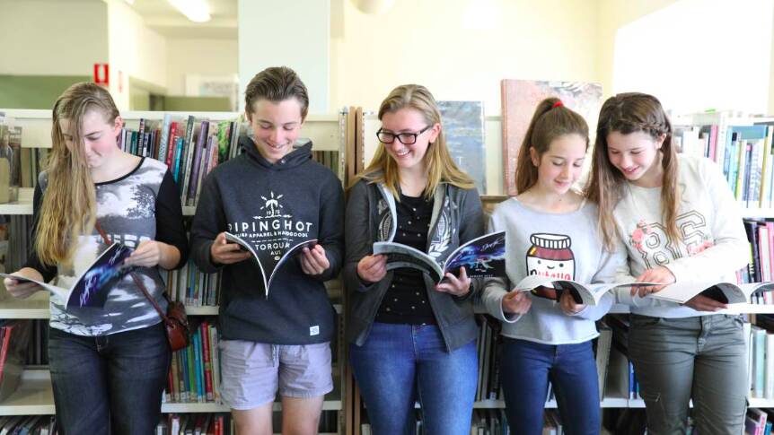 A dedicated band of students launched their very own magazine, with the assistance of local artist Sam Paine at the 2017 festival.
