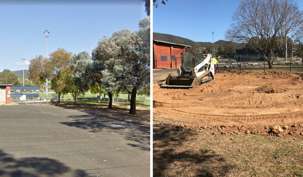 Photos showing the location of the RVM at Jubilee Oval.