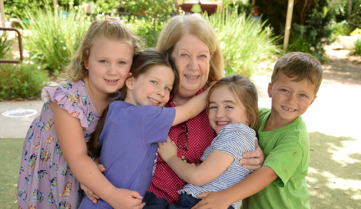 Lynn with some of her students. Photo: Supplied