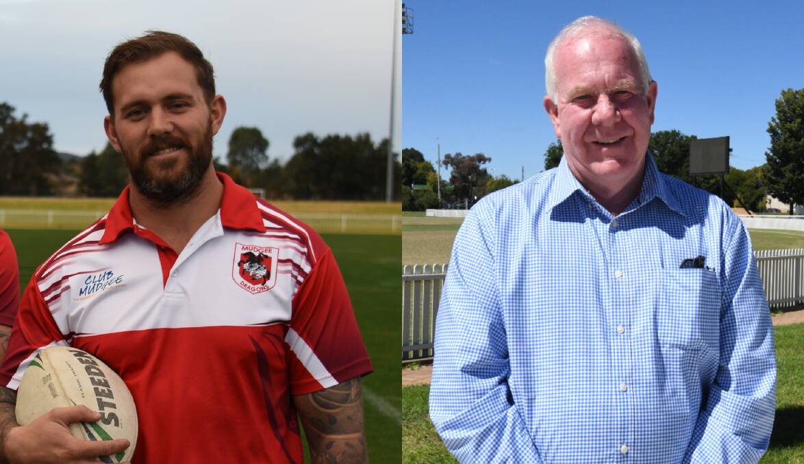 Mudgee Dragons President, Sebastian Flack (left) and Group 10 President Linore Zamparini (right) are keen to see the magic round succeed in Mudgee.