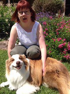 LOVE: Jennie Blackman with her well known dog, Charlie. Photo: Supplied