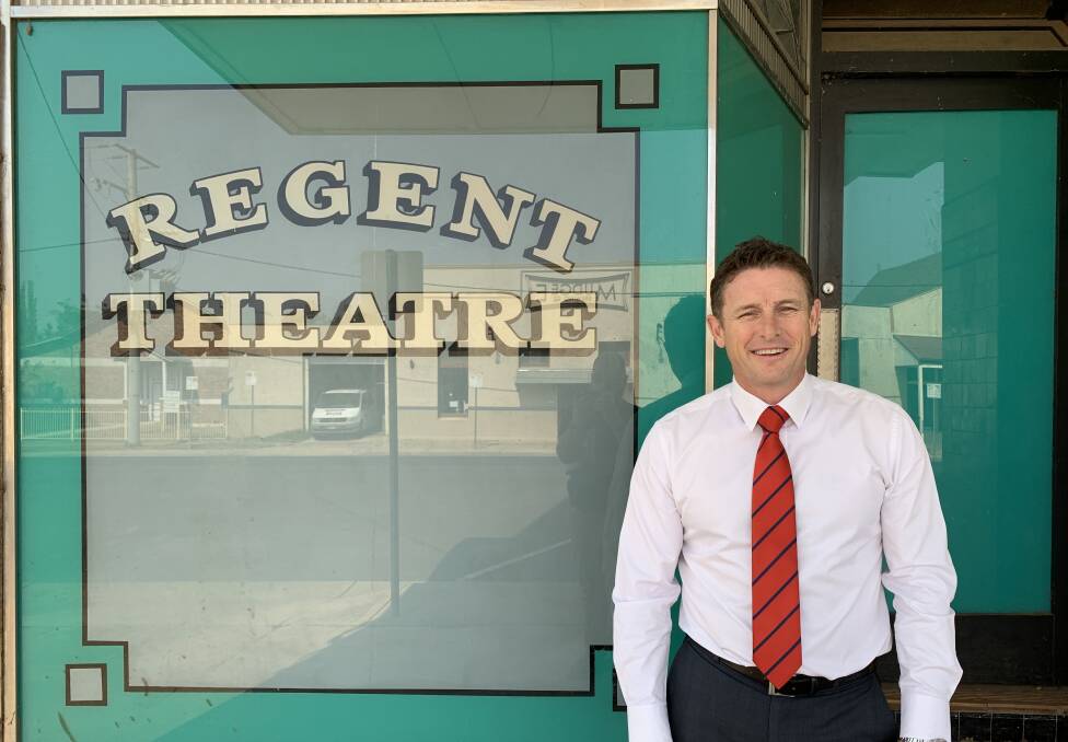 AUCTION: Director at The Property Shop, Andrew Palmer outside the Regent Theatre building on Church Street. Photo: Benjamin Palmer