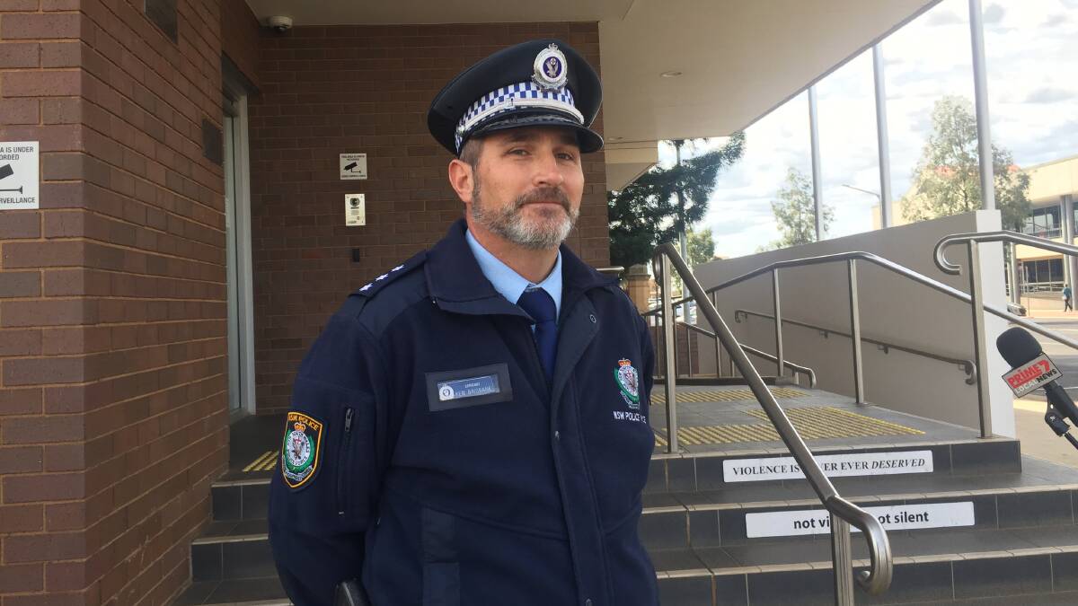 Acting Inspector Ken Brisbane gave an update on the incident on September 4. Photo: Taylor Jurd 