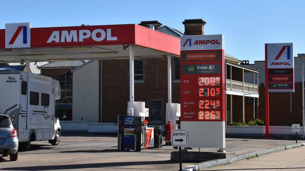 Ampol service station in Mudgee on Church Street earlier in 2022. FILE