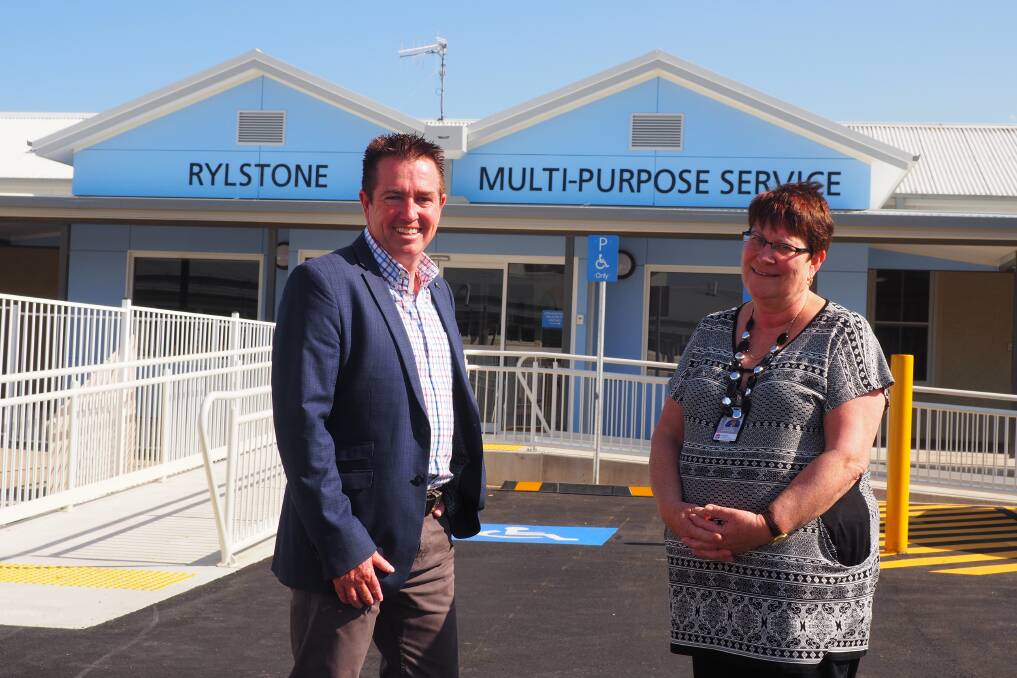 MP Paul Toole and Rylstone MPS Nursing Manager, Jane Dunn. 6332 1300