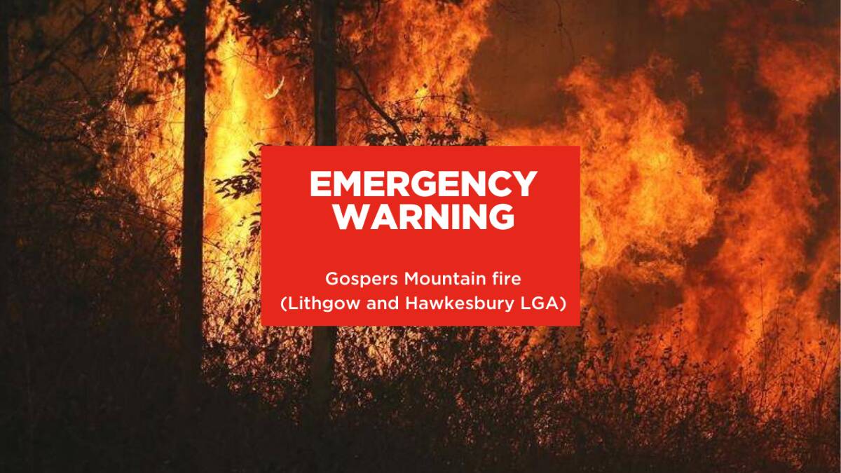 Emergency warning issued for residents in Wallerawang, Lidsdale and Blackmans Flat