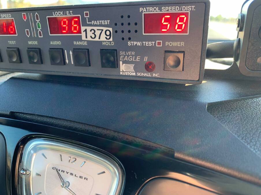 TOO FAST: Motorist issued with an infringement for allegedly driving at 30km/h above the signposted speed limit. Photo: NSW POLICE