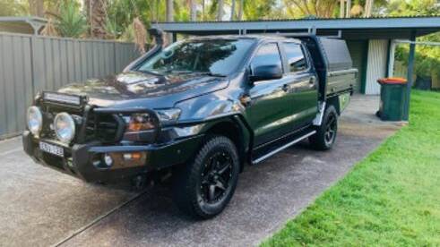 MISSING: Kraige Anderson may be driving a dark grey 2019 Ford Ranger utility with NSW registration plates EBV-12B. Photo: NSW POLICE