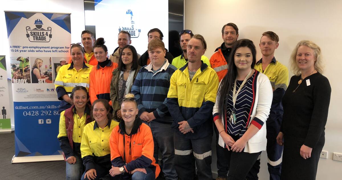 DONE AND DUSTED: Skills4Trade, powered by Skillset Workforce, helped 14 mining students graduate a three-week course at TAFE Mudgee on Wednesday.