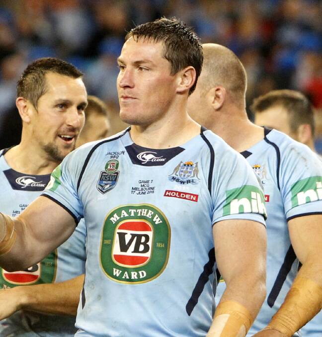 SKY BLUE: Josh Jackson was awarded the Brad Fittler Medal in NSW's 2016 State of Origin campaign.