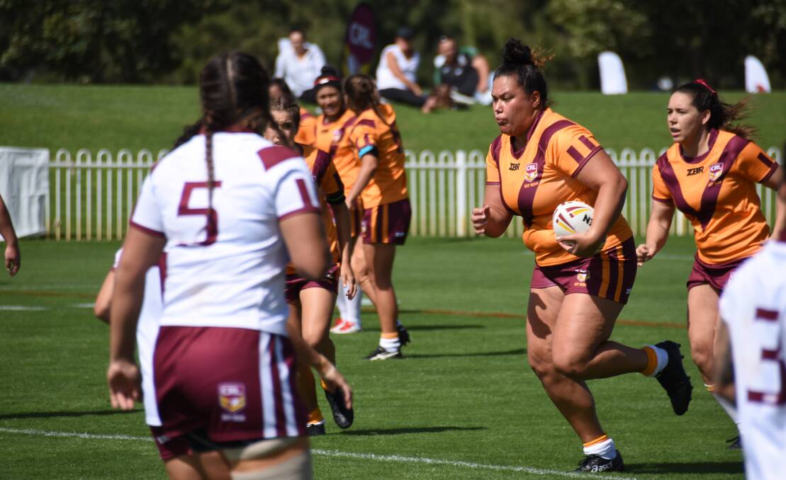 IMPACT PLAYER: In her ninth game of rugby league, Hayley Lepaio made an immediate impact for Southern when she came off the bench. Photo: Jake Humphreys 