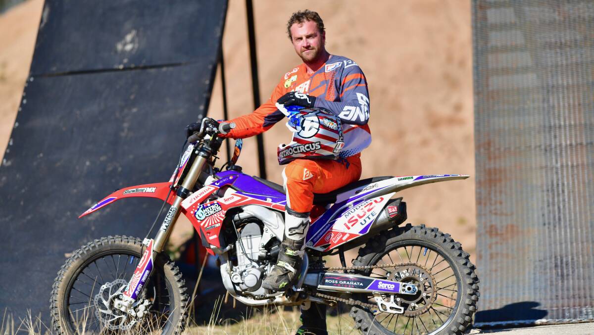 THE LAST RIDE: October's X Games will be Steve Mini's last dirt biking competition. PHOTO: Col Boyd
