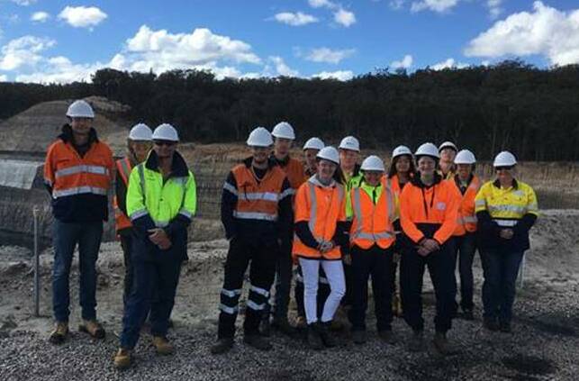 OUT AND ABOUT: Skills4Trade students visited Moolarben mines during the course. 