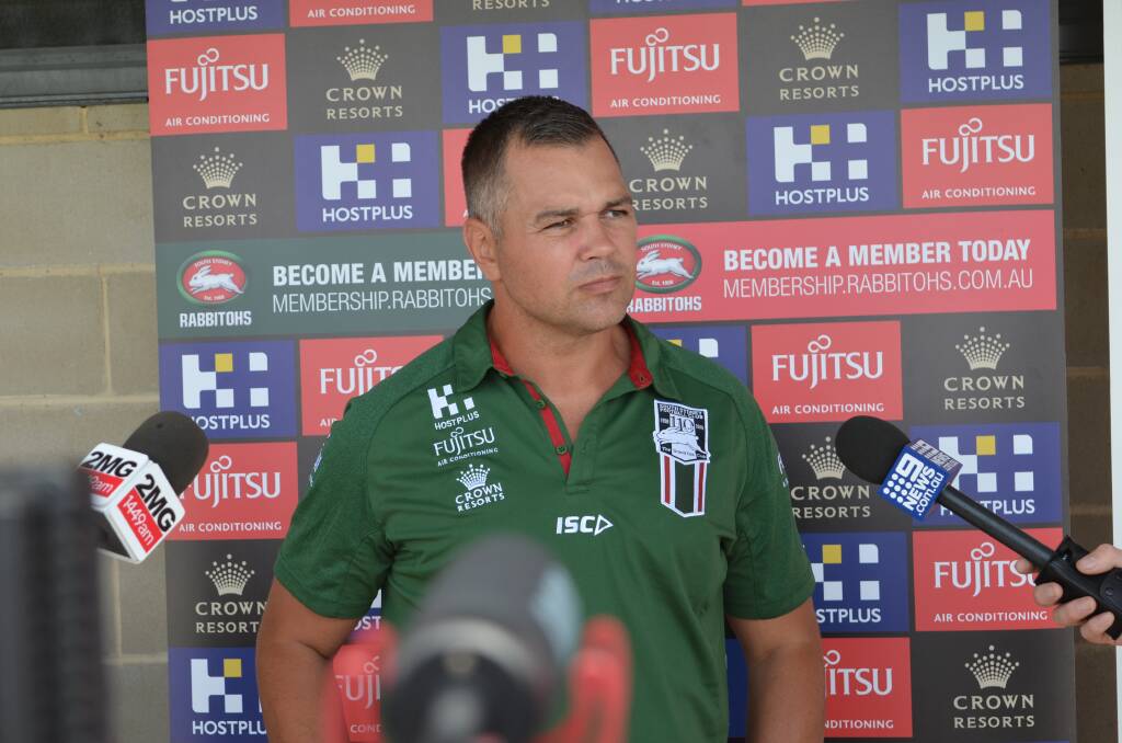 PRESSURE'S ON: South Sydney coach Anthony Seibold is set for his debut season as a first grade NRL coach. Photo: Mark Rayner 