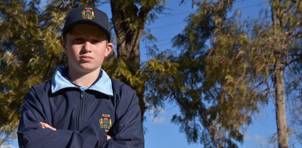 READY TO GO: Jack Nicholas will play in the second row for the 11-12 year-old NSW Blues from Sunday August 11 at Adelaide. Photo: Jake Humphreys.
