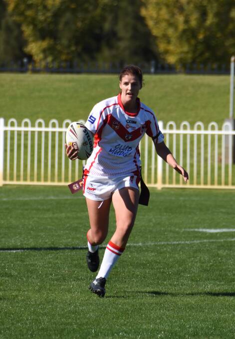GETTING A ROLL ON: Dragons' Harriet Messner has played her part in a resurgence that's seen Mudgee shoot to equal fifth position on the Group 10 ladder. Photo: Jake Humphreys