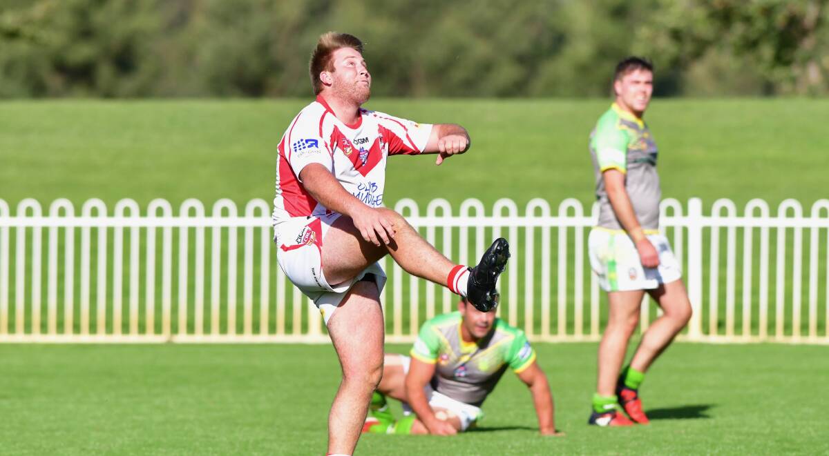 HE'S BACK: Mudgee gun Chanse Burgess is back for the Red V's clash with Blayney on Sunday. Photo: Col Boyd.