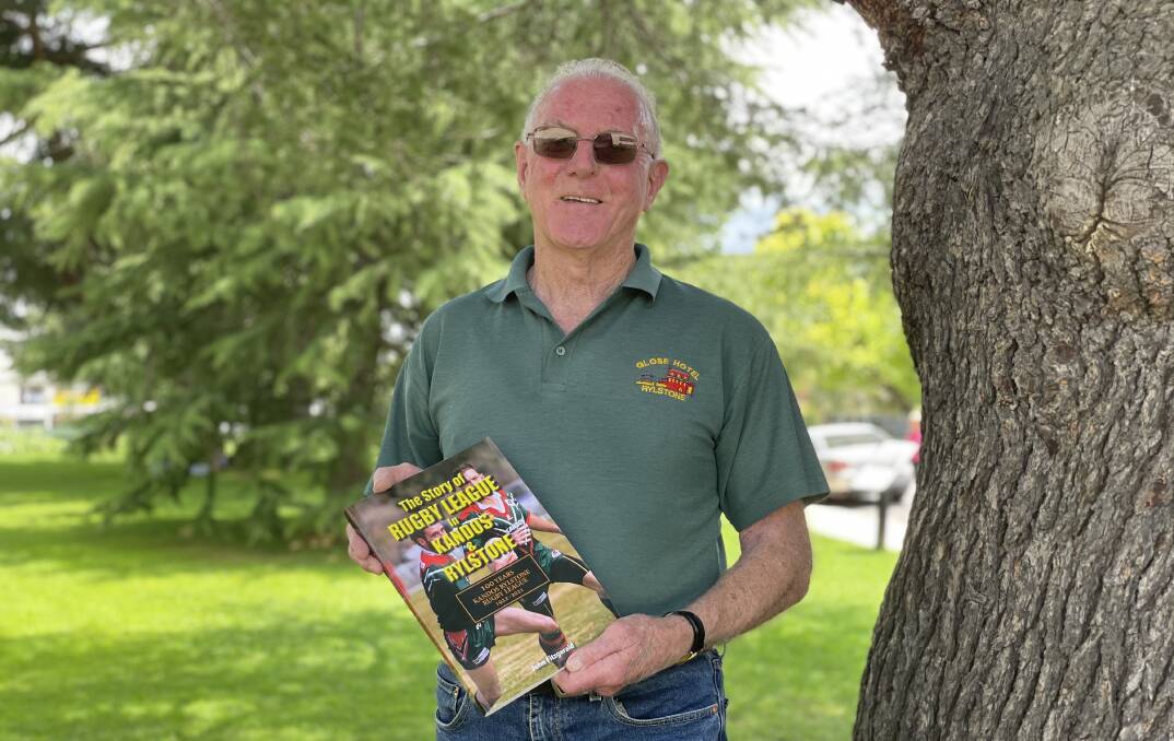 A PROUD MOMENT: Author John Fitzgerald is set to launch his book at the Kandos Hotel on Saturday and Sunday. 1000 copies will be on sale. Photo: JAKE HUMPHREYS
