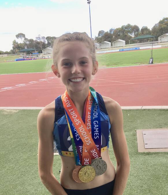 WINNER WINNER: Alesha Bennetts is on a roll at the Pacific School Games in Adelaide. Photo: Supplied 