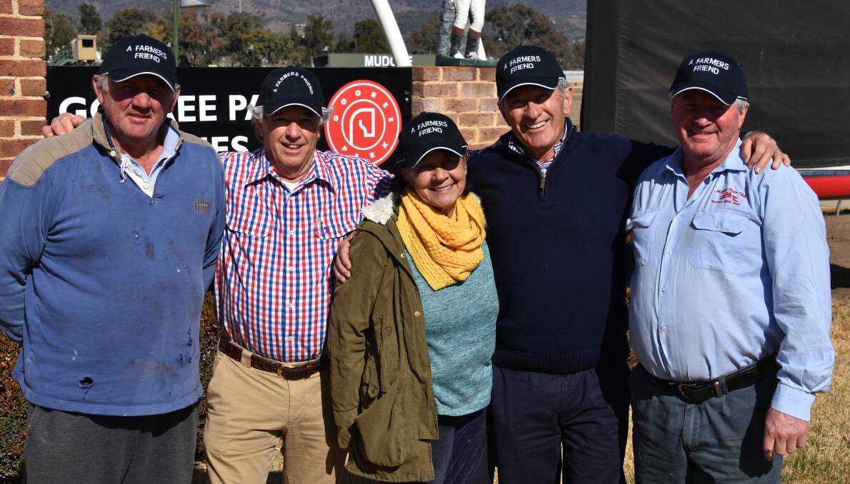 A FARMER'S FRIEND: Max Walker, Hugh Bateman, Colleen Walker, Ken Sutcliffe and Neil Rapley are putting together the day for the farmers on Sunday September 2.