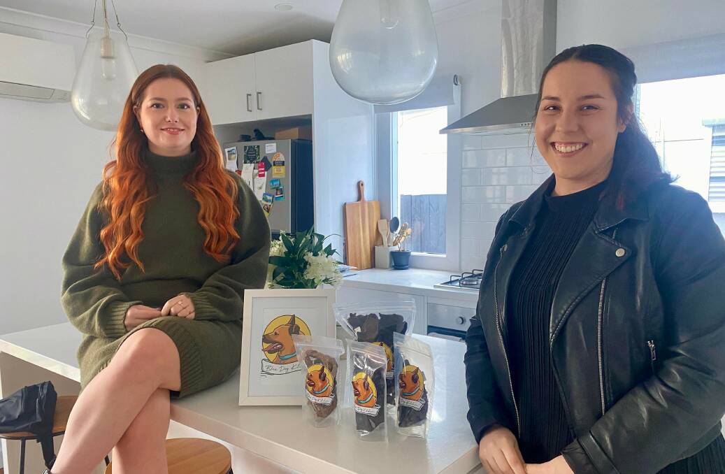 Javiah Schleibs and Courtney Adams are excited to grow their new business 'Blue Dog Kitchen'. Photo: Alanna Tomazin