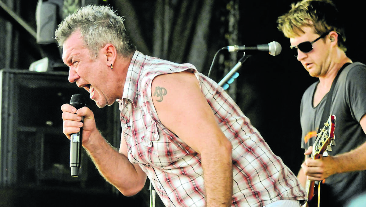 Jimmy Barnes screams his heart out. Photo by Sandy Smith 	260113 SS/ParklandsConcert/2061